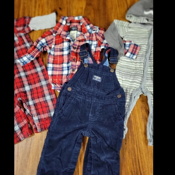 Baby Boy Winter Plaid Flannel Bundle - Picture 3 of 7